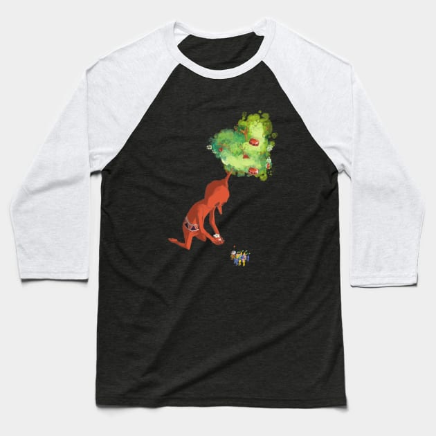 The Giving Tree Baseball T-Shirt by jasonlupas